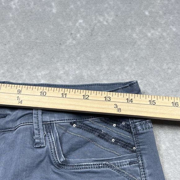 Soft Surroundings Jeans Women's Size Small Gray Tapered Ankle Denim Jeans - Picture 11 of 15